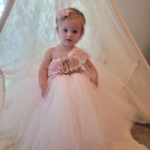 Blush & Champagne Tutu Dress